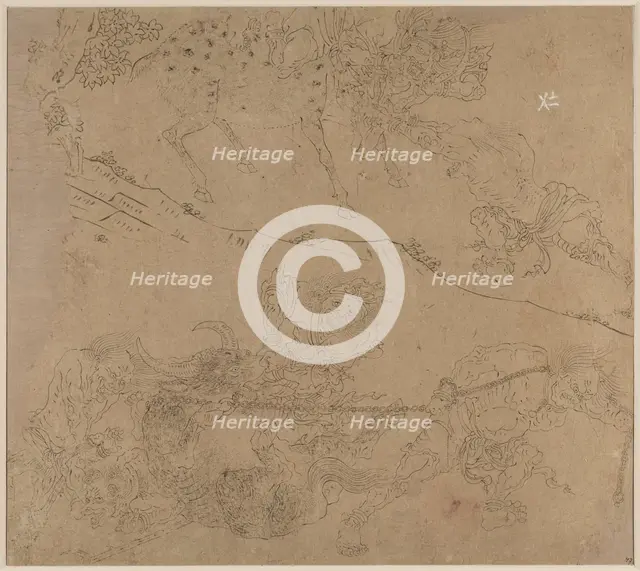 Album of Daoist and Buddhist Themes: Search the Mountain: Leaf 47, 1200s. Creator: Unknown.