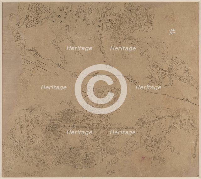 Album of Daoist and Buddhist Themes: Search the Mountain: Leaf 47, 1200s. Creator: Unknown.