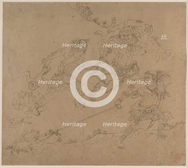 Album of Daoist and Buddhist Themes: Search the Mountain: Leaf 48, 1200s. Creator: Unknown.