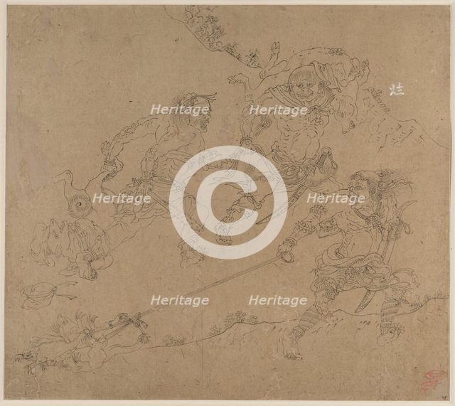 Album of Daoist and Buddhist Themes: Search the Mountain: Leaf 48, 1200s. Creator: Unknown.