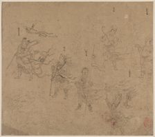 Album of Daoist and Buddhist Themes: Procession of Daoist Deities: Leaf 15, 1200s. Creator: Unknown