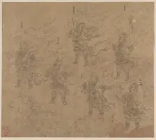 Album of Daoist and Buddhist Themes: Procession of Daoist Deities: Leaf 16, 1200s. Creator: Unknown