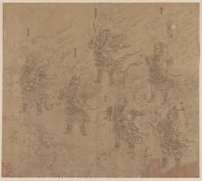 Album of Daoist and Buddhist Themes: Procession of Daoist Deities: Leaf 16, 1200s. Creator: Unknown