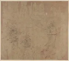 Album of Daoist and Buddhist Themes: Procession of Daoist Deities: Leaf 18, 1200s. Creator: Unknown