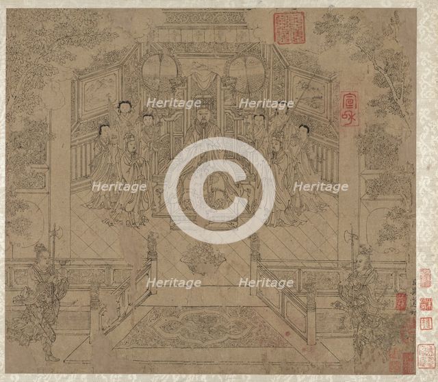 Album of Daoist and Buddhist Themes: Procession of Daoist Deities: Leaf 1, 1200s. Creator: Unknown.