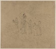 Album of Daoist and Buddhist Themes: Procession of Daoist Deities: Leaf 10 , 1200s. Creator: Unknown