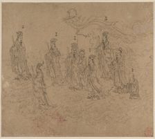 Album of Daoist and Buddhist Themes: Procession of Daoist Deities: Leaf 26, 1200s. Creator: Unknown