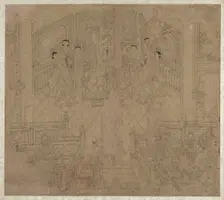 Album of Daoist and Buddhist Themes: Procession of Daoist Deities: Leaf 2, 1200s. Creator: Unknown