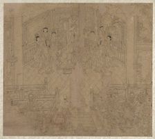 Album of Daoist and Buddhist Themes: Procession of Daoist Deities: Leaf 2, 1200s. Creator: Unknown