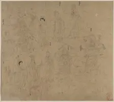 Album of Daoist and Buddhist Themes: Procession of Daoist Deities: Leaf 21, 1200s. Creator: Unknown