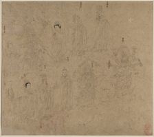 Album of Daoist and Buddhist Themes: Procession of Daoist Deities: Leaf 21, 1200s. Creator: Unknown