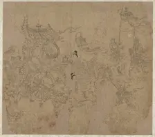 Album of Daoist and Buddhist Themes: Procession of Daoist Deities: Leaf 3, 1200s. Creator: Unknown