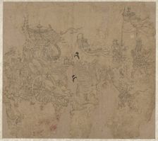Album of Daoist and Buddhist Themes: Procession of Daoist Deities: Leaf 3, 1200s. Creator: Unknown