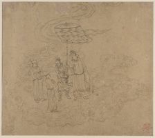 Album of Daoist and Buddhist Themes: Procession of Daoist Deities: Leaf 9, 1200s. Creator: Unknown