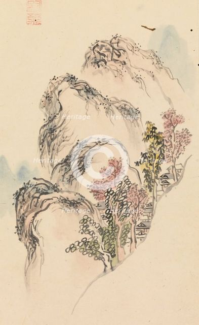 Album of Landscape Paintings, late 18th century. Creator: Kuwayama Gyokushu.