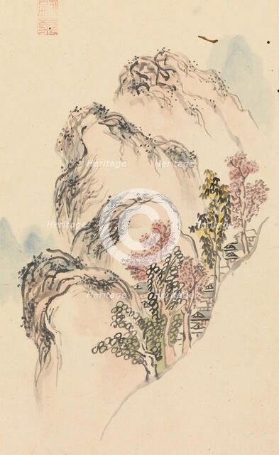 Album of Landscape Paintings, late 18th century. Creator: Kuwayama Gyokushu.