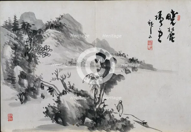 Album of Landscape Sketches, 19th Century. Creator: Yoshitsugu Haizan (Japanese, 1846-1915).