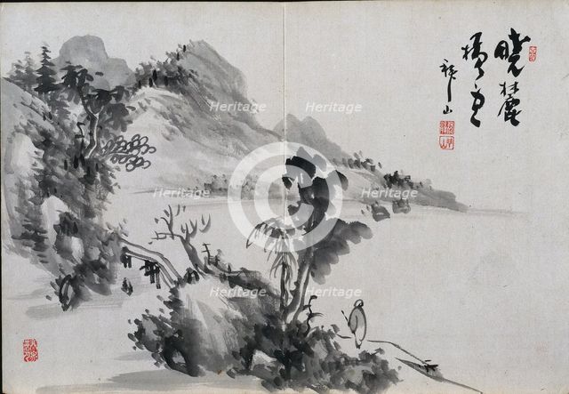Album of Landscape Sketches, 19th Century. Creator: Yoshitsugu Haizan (Japanese, 1846-1915).