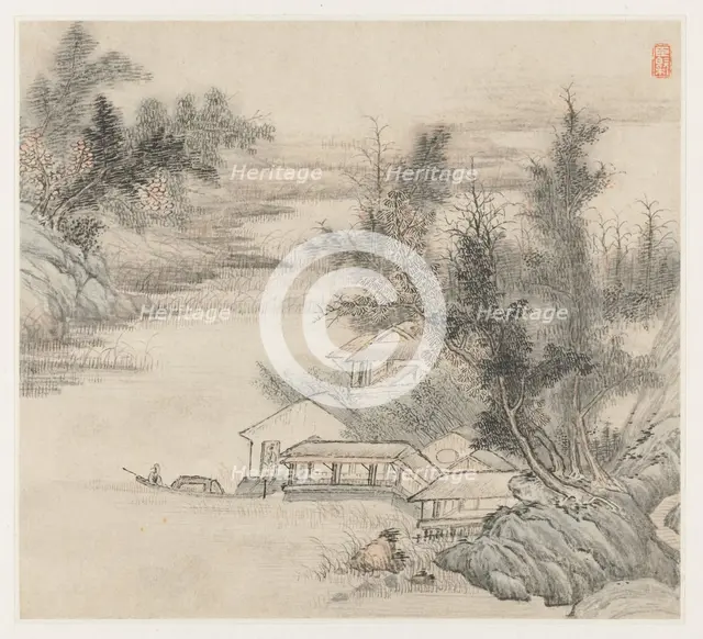 Album of Landscapes: Leaf 2, 1677. Creator: Wang Gai (Chinese, active c. 1677-1705).