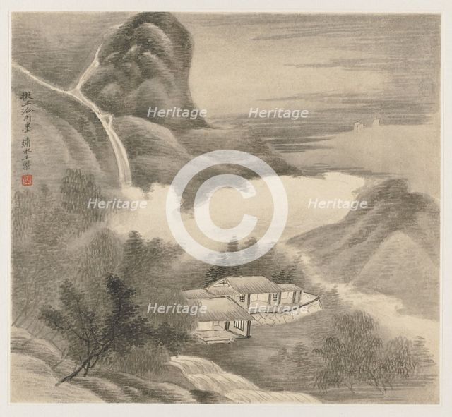 Album of Landscapes: Leaf 5, 1677. Creator: Wang Gai (Chinese, active c. 1677-1705).