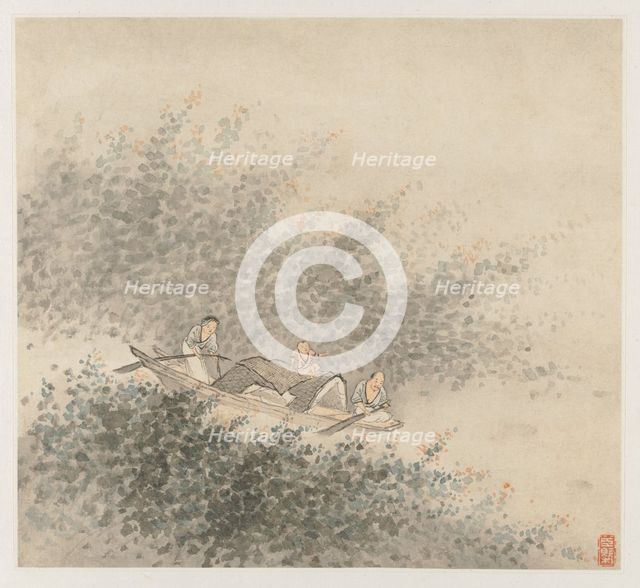 Album of Landscapes: Leaf 6, 1677. Creator: Wang Gai (Chinese, active c. 1677-1705).