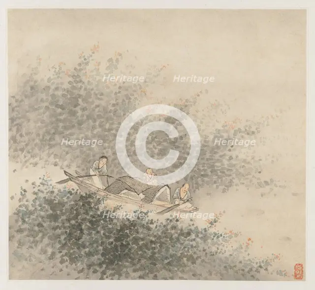 Album of Landscapes: Leaf 6, 1677. Creator: Wang Gai (Chinese, active c. 1677-1705).
