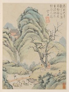 Album of Seasonal Landscapes, Leaf A (previous leaf 4), 1668. Creator: Xiao Yuncong (Chinese, 1596-1673)
