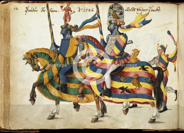 Album of Tournaments and Parades in Nuremberg, German, late 16th-mid-17th century. Creator: Unknown.