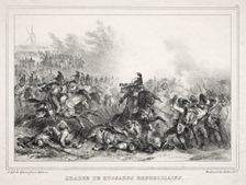 Album pour 1833: Charge de Hussards Républicains, 1832. Creator: Auguste Raffet (French, 1804-1860)