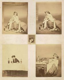 [Album page with ten photographs of La Comtesse mounted recto and verso], 1861-67. Creator: Pierre-Louis Pierson