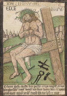 Album with Twelve Engravings of The Passion, a Woodcut of Christ as the Man o..., late 15th century. Creator: Israhel van Meckenem
