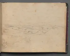 Album with Views of Rome and Surroundings, Landscape Studies, page 40a: Roman Landscape. Creator: Franz Johann Heinrich Nadorp (German, 1794-1876)