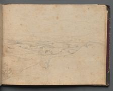 Album with Views of Rome and Surroundings, Landscape Studies, page 40a: Roman Landscape. Creator: Franz Johann Heinrich Nadorp (German, 1794-1876)