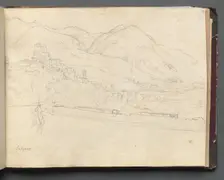Album with Views of Rome and Surroundings, Landscape Studies, page 42a: Roman Landscape. Creator: Franz Johann Heinrich Nadorp (German, 1794-1876)