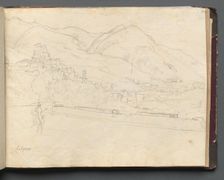 Album with Views of Rome and Surroundings, Landscape Studies, page 42a: Roman Landscape. Creator: Franz Johann Heinrich Nadorp (German, 1794-1876)