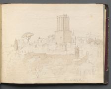 Album with Views of Rome and Surroundings, Landscape Studies, page 47a: " Torre del Nero, Rome". Creator: Franz Johann Heinrich Nadorp (German, 1794-1876)