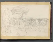 Album with Views of Rome and Surroundings, Landscape Studies, page 46a: "Frasciti". Creator: Franz Johann Heinrich Nadorp (German, 1794-1876)