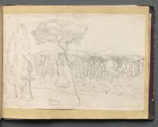 Album with Views of Rome and Surroundings, Landscape Studies, page 46a: "Frasciti". Creator: Franz Johann Heinrich Nadorp (German, 1794-1876)