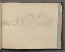 Album with Views of Rome and Surroundings, Landscape Studies, page 51a: Roman Landscape. Creator: Franz Johann Heinrich Nadorp (German, 1794-1876)