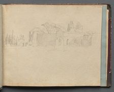 Album with Views of Rome and Surroundings, Landscape Studies, page 51a: Roman Landscape. Creator: Franz Johann Heinrich Nadorp (German, 1794-1876)