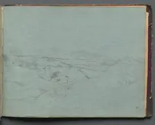 Album with Views of Rome and Surroundings, Landscape Studies, page 52a: Roman Landscape. Creator: Franz Johann Heinrich Nadorp (German, 1794-1876)