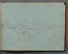 Album with Views of Rome and Surroundings, Landscape Studies, page 52a: Roman Landscape. Creator: Franz Johann Heinrich Nadorp (German, 1794-1876)