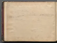 Album with Views of Rome and Surroundings, Landscape Studies, page 03b: Roman Panoramic…. Creator: Franz Johann Heinrich Nadorp (German, 1794-1876)
