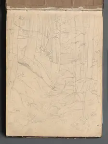 Album with Views of Rome and Surroundings, Landscape Studies, page 01a: Roman Landscape. Creator: Franz Johann Heinrich Nadorp (German, 1794-1876)