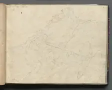 Album with Views of Rome and Surroundings, Landscape Studies, page 04a: "Cervera". Creator: Franz Johann Heinrich Nadorp (German, 1794-1876)