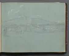 Album with Views of Rome and Surroundings, Landscape Studies, page 10a: Roman Landscape. Creator: Franz Johann Heinrich Nadorp (German, 1794-1876)