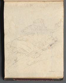 Album with Views of Rome and Surroundings, Landscape Studies, page 14a: "Cervera". Creator: Franz Johann Heinrich Nadorp (German, 1794-1876)