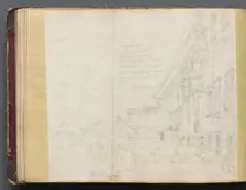 Album with Views of Rome and Surroundings, Landscape Studies, page 15b: Roman Architectural View. Creator: Franz Johann Heinrich Nadorp (German, 1794-1876)