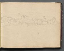 Album with Views of Rome and Surroundings, Landscape Studies, page 16a: Roman View. Creator: Franz Johann Heinrich Nadorp (German, 1794-1876)