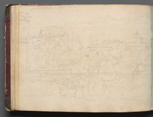 Album with Views of Rome and Surroundings, Landscape Studies, page 16b: Roman View. Creator: Franz Johann Heinrich Nadorp (German, 1794-1876)